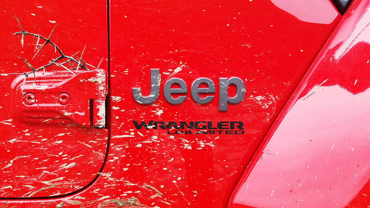 2018 Jeep Wrangler JL door hinges and logo