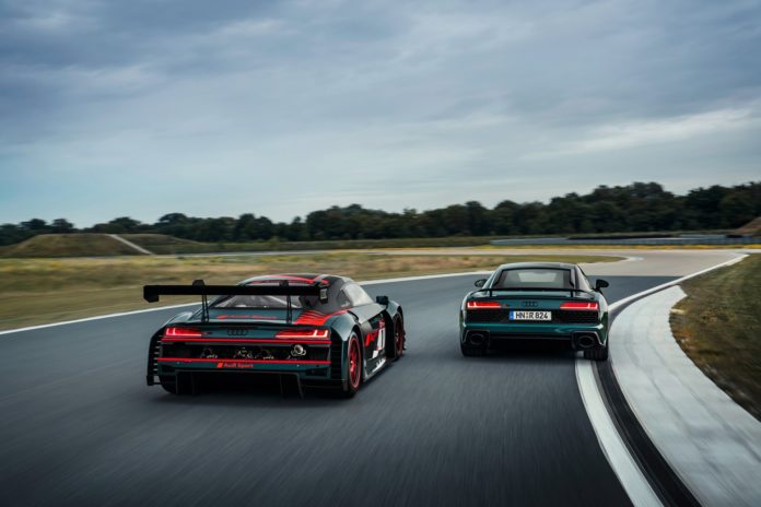 Audi R8 Green Hell and R8 LMS Rear
