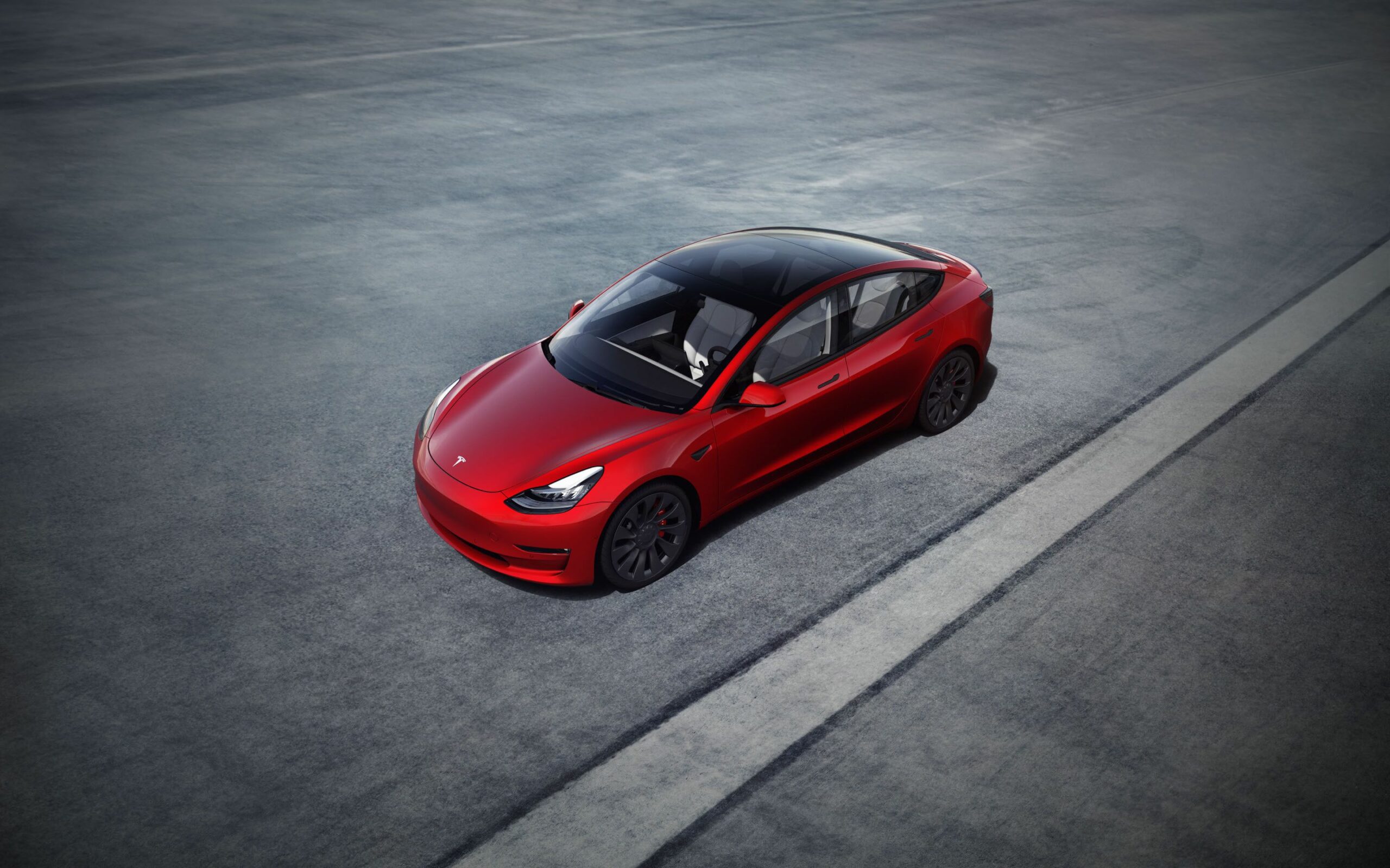 Tesla Model 3 Performance on road