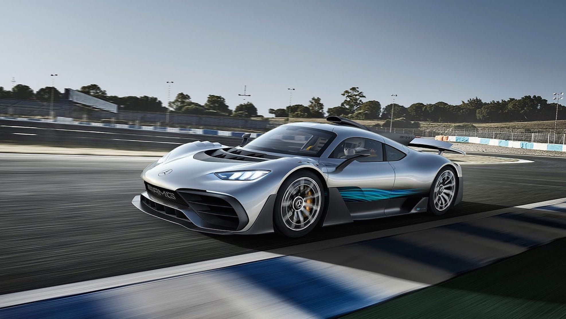 Mercedes AMG Project One at Race Track