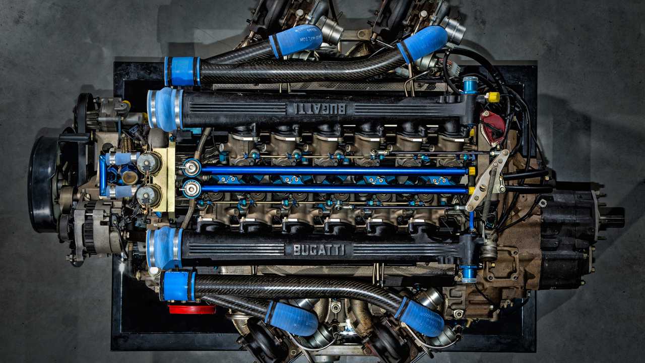 Bugatti 3.5L Quad-Turbocharged V12 Engine
