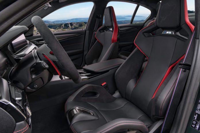 BMW M5 CS seats