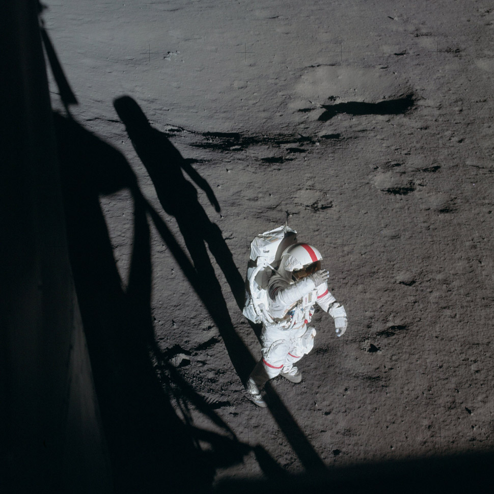 Alan Shepard on the lunar surface.
