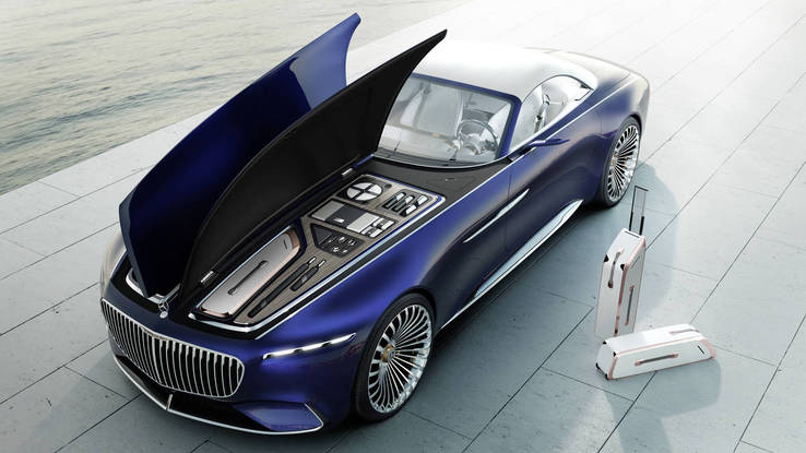 Mercedes-Maybach 6 Cabriolet concept 2017 Pebble Beach concours debut under hood