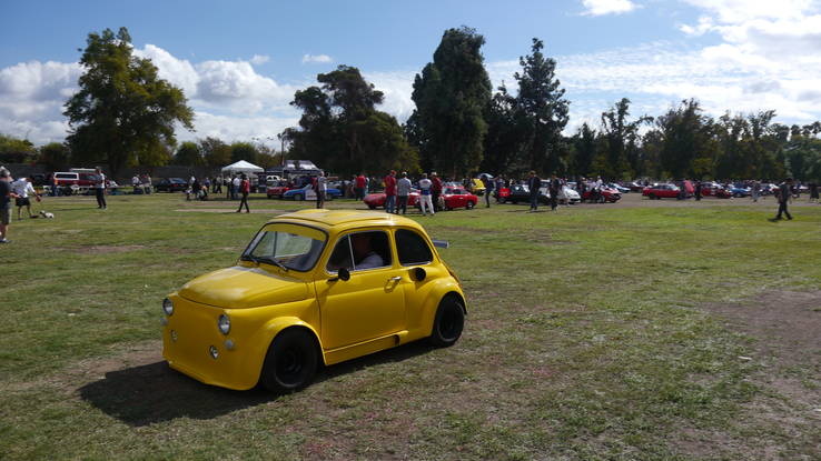 Yellow Fiat Abarth
