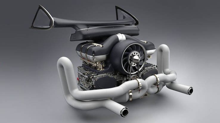 Singer engine and exhaust system