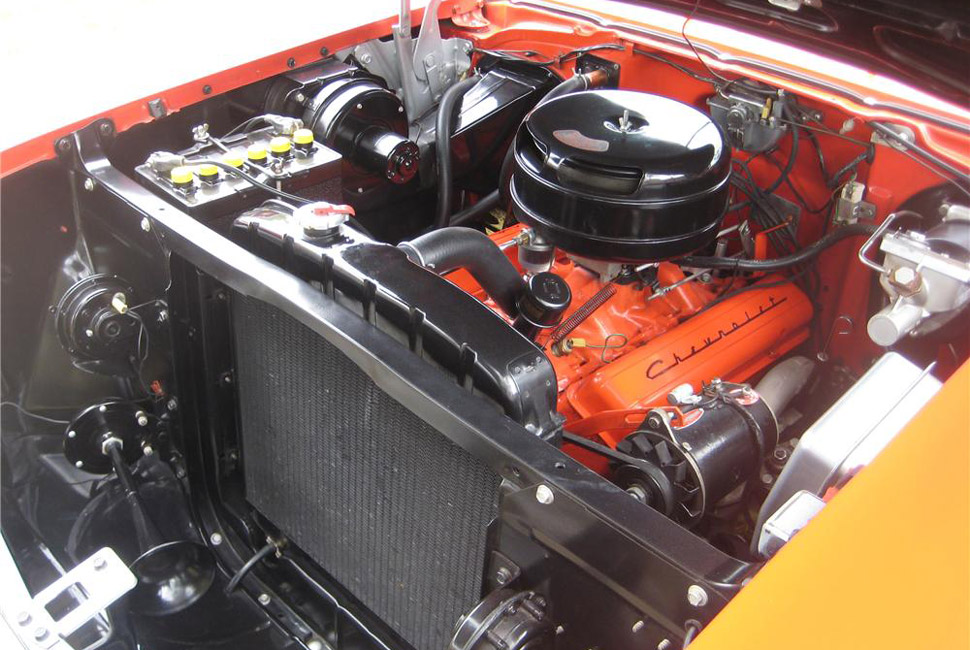 Even with a 4.7-liter V8, there's still enough room to fall in on either side.