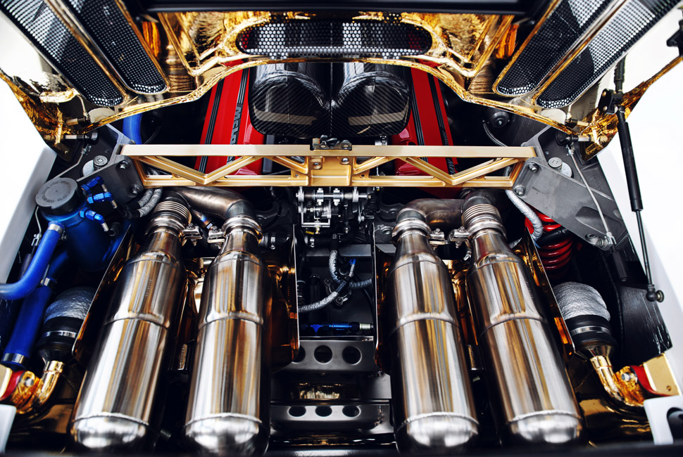 Even the most opulent cars in the world aren't lined with gold.