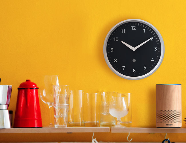 Amazon Adds Smart Functionality to an Otherwise Classic Wall Clock
