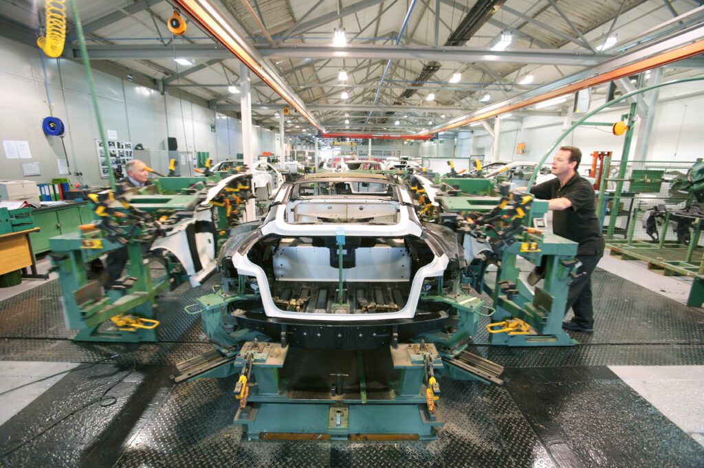 V12 Vanquish production at Aston Martin Newport Pagnell