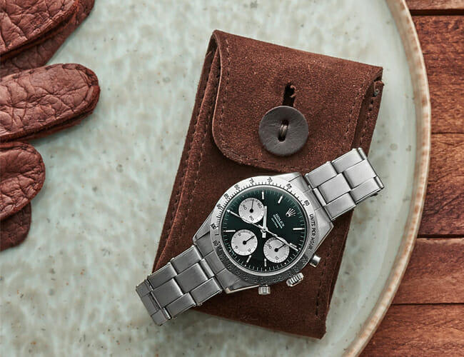 This Leather Pouch Is the Perfect Last-Minute Gift for a Watch Lover