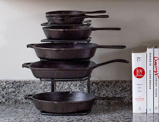 Every Cast-Iron Skillet Obsessive Needs This Clever Storage Solution