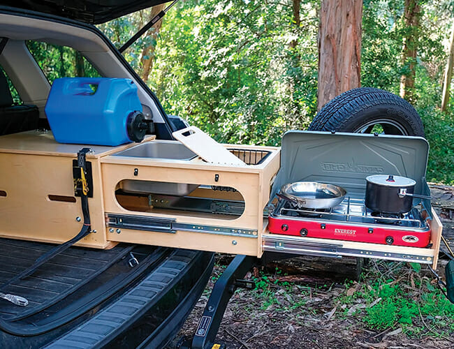 This Pull-Out Kitchen Turns Almost Any SUV into a Great Car Camper