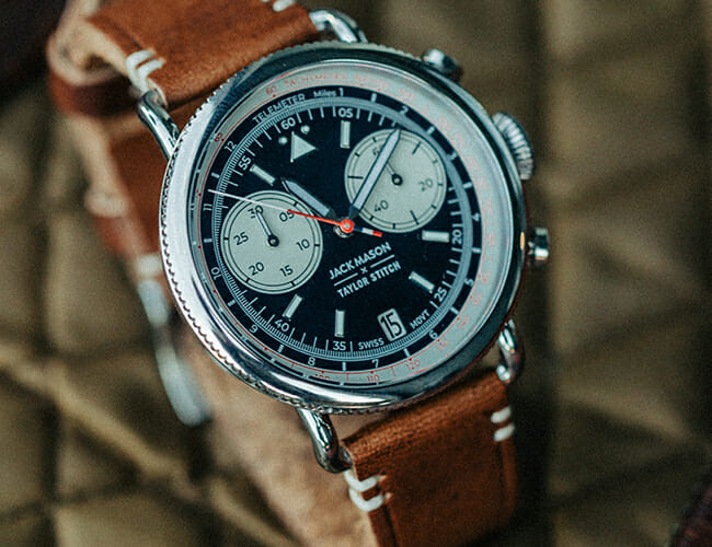 Two Awesome Brands Collaborated on This Aviation-Inspired Chronograph Watch