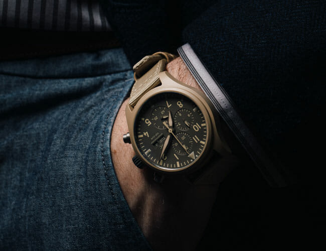 This IWC Chronograph Fuses Military Cool and Serious Watchmaking