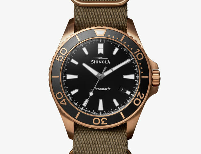 Shinola Debuted Its First Watch with a Bronze Case, and It Looks Killer