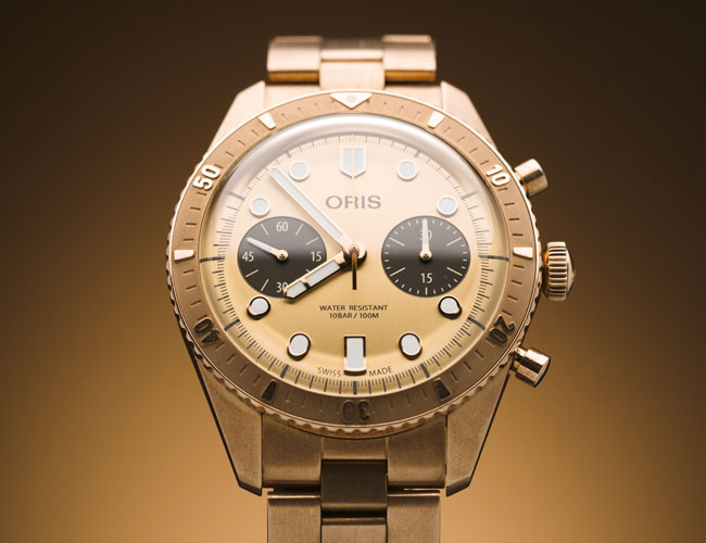 This Chronograph Watch Features the First Swiss-Made, Solid Bronze Bracelet
