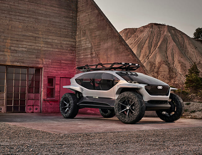 Audi’s New Electric Overlanding Concept Uses a Fleet of Drones for Headlights