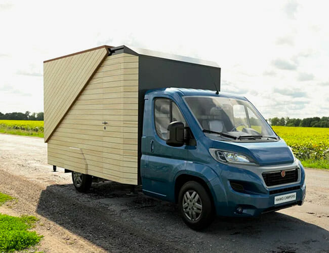 This Isn’t a Camper Van. It’s a Transforming 2-Story Tiny House on Wheels