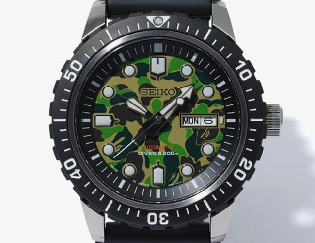 A Japanese Streetwear Brand Teamed Up With Seiko On This Cool Automatic Dive Watch
