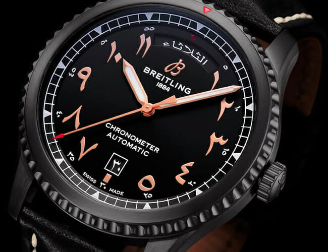 Breitling’s New All-Black Watch Features an Arabic Dial