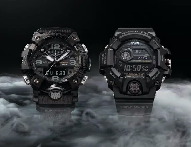 Two of G-Shock’s Most Hardcore Watches Get a Stealthy Blacked-Out Treatment