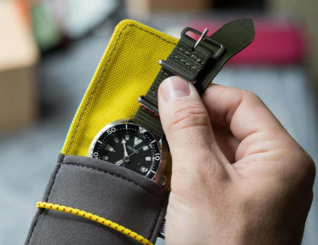 Carry Your Watch in ’90s Style with These Colorful (But Durable) Pouches