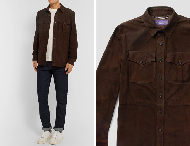 Your Favorite Shirt Jackets Get the Leather and Suede Treatment