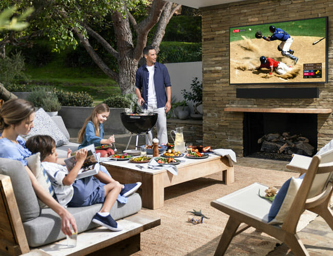 Samsung’s Newest 4K TV Is Fit for the Outdoors (Or Your Patio At Least)