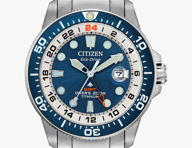 This Affordable Dive Watch Features a GMT and Titanium Case