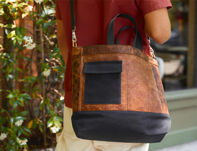 This Everyday Tote Looks Like Leather, But Is Actually Made from Mushrooms