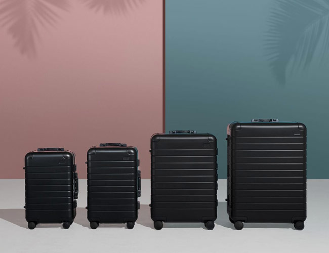 We’re Drooling Over This Matte-Black Aluminum Luggage