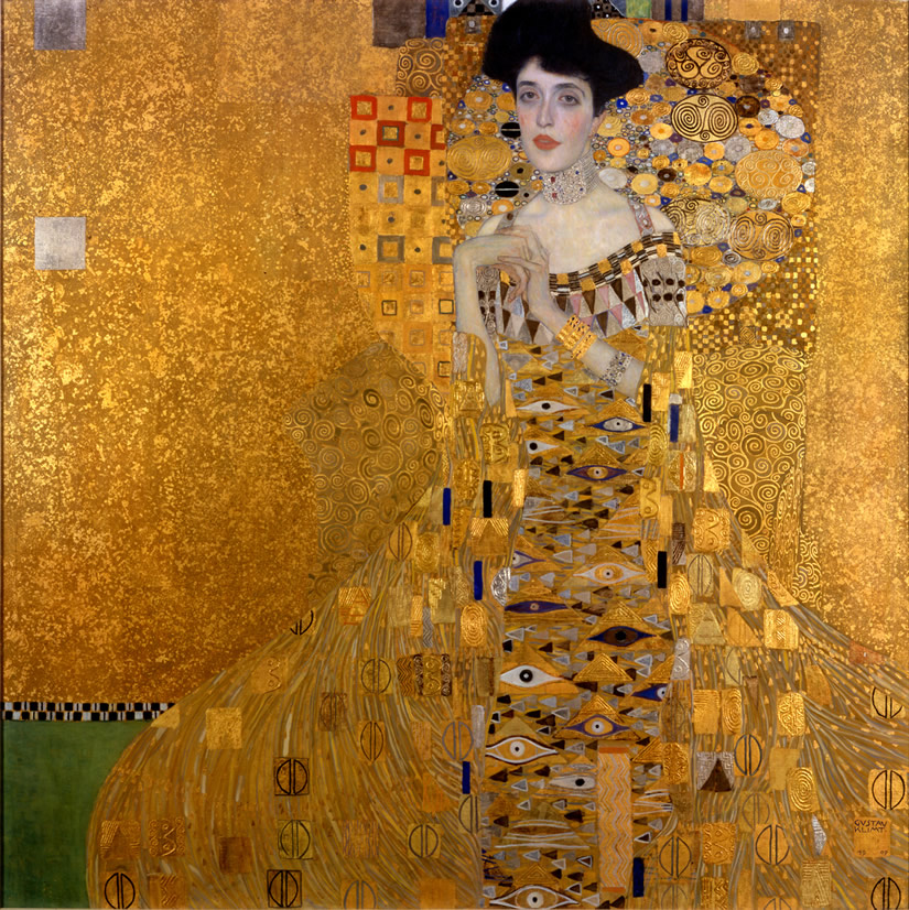 Portrait of Adele Bloch-Bauer I - Gustav Klimt - art-loving lady from Vienna