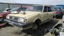1982 Subaru GL wagon in California wrecking yard